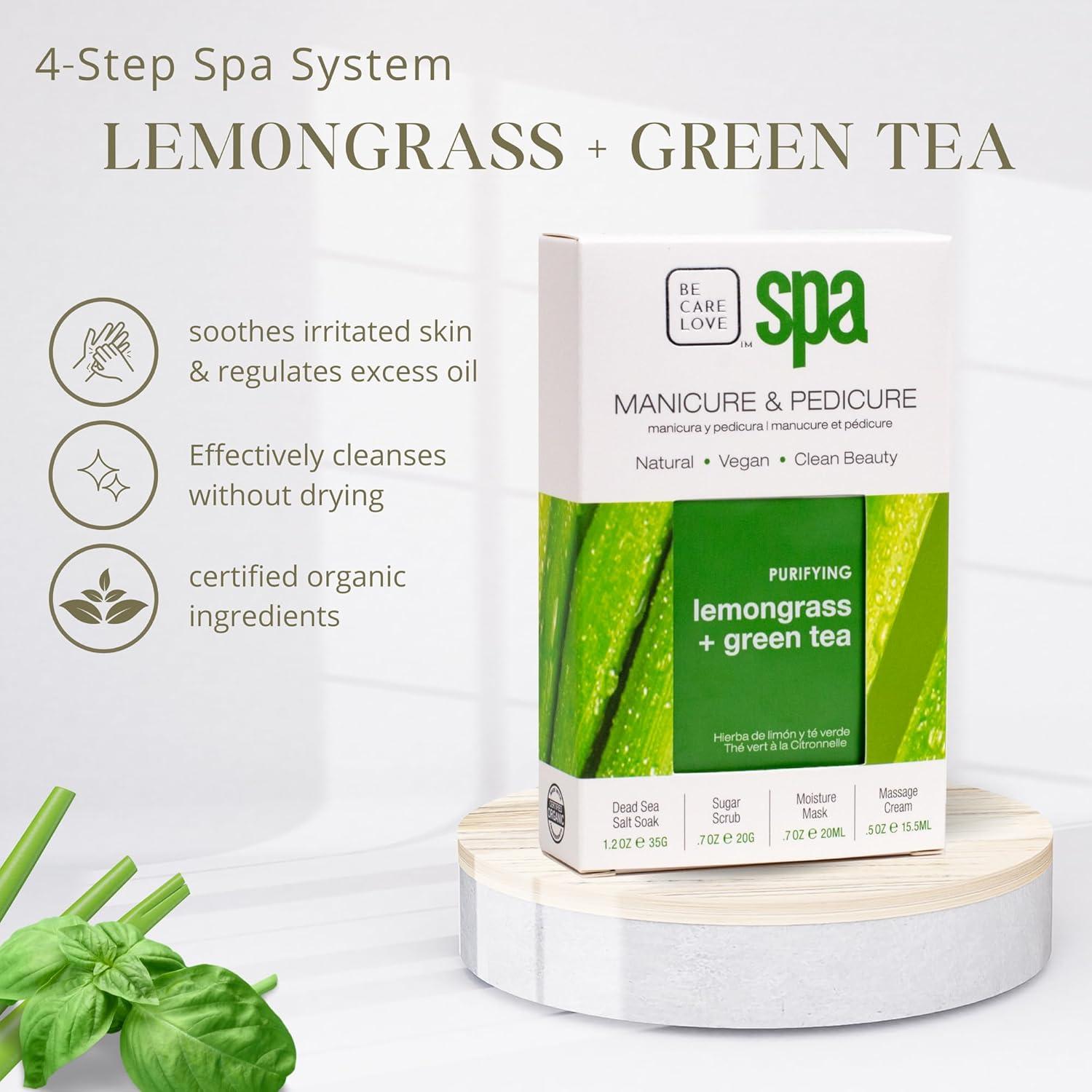 Be Care Love Spa Kit 4-en-1: Lemongrass y Té Verde