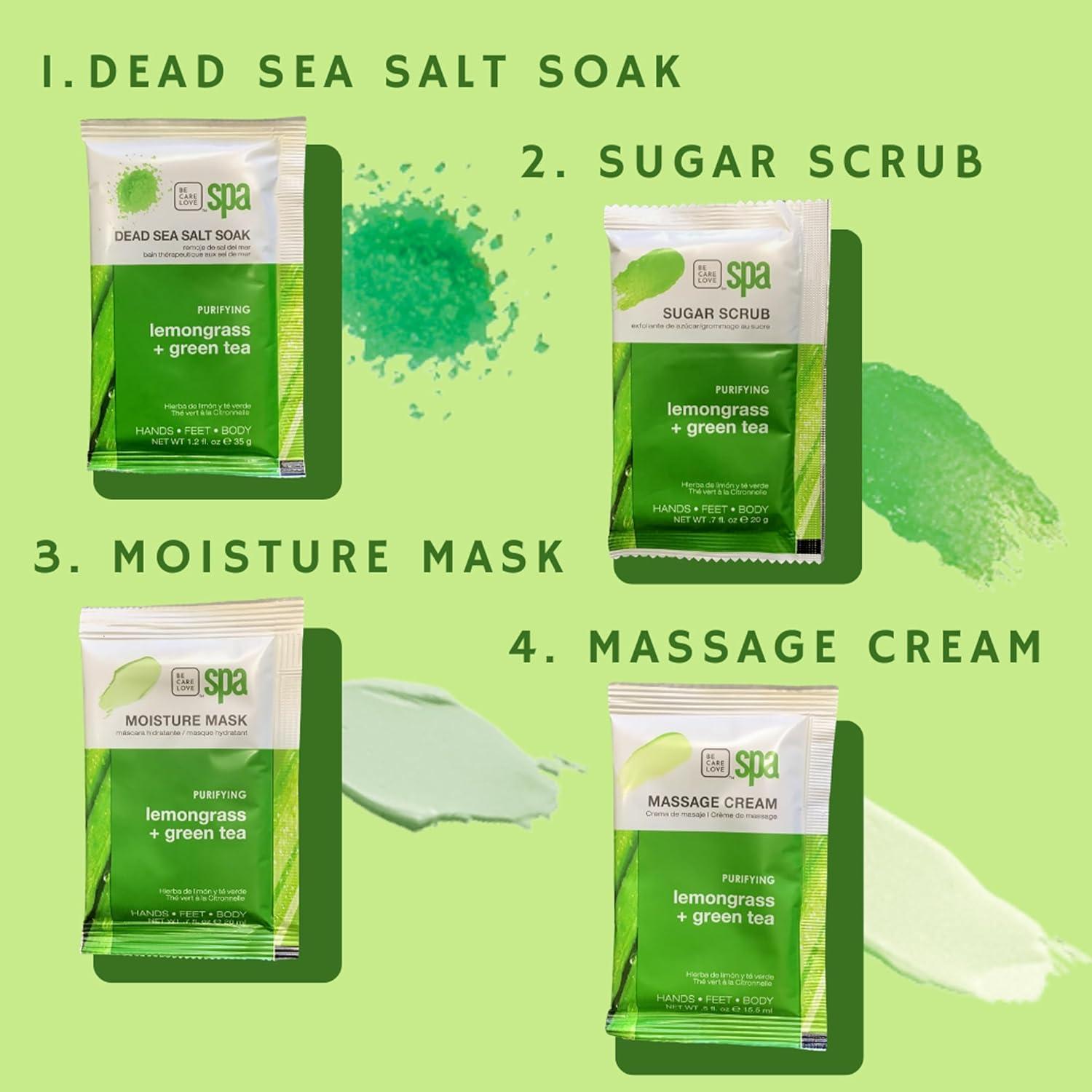 Be Care Love Spa Kit 4-en-1: Lemongrass y Té Verde