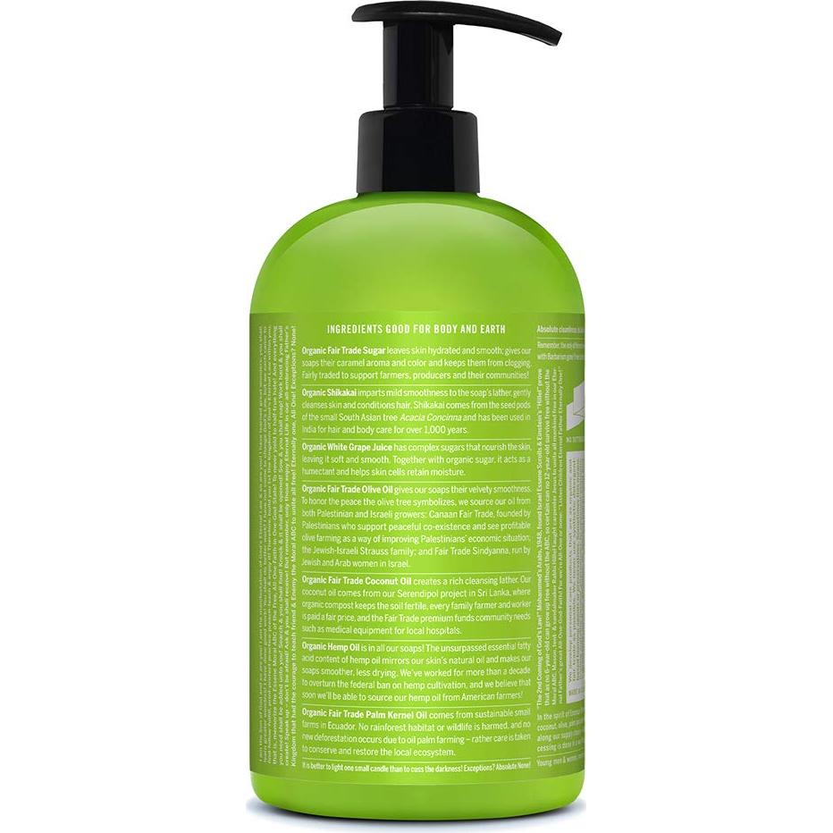 Jabón Orgánico Dr. Bronner's 24 Oz Hierba Limón - Vegano
