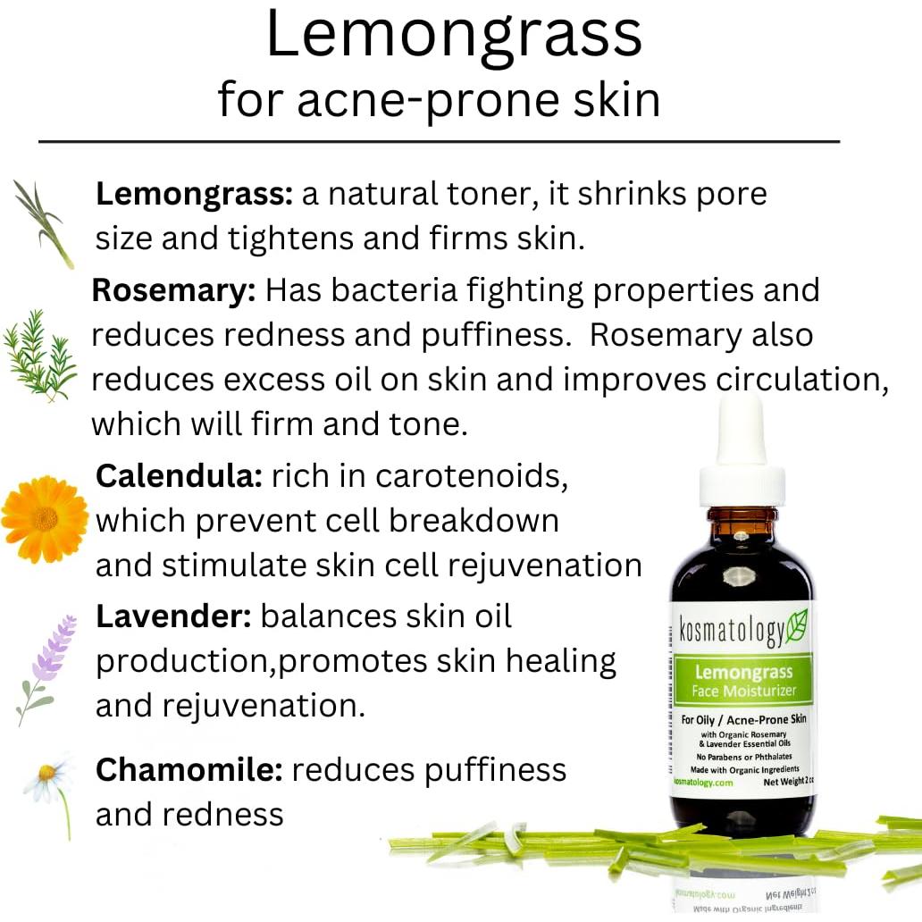 Hidratante Facial Orgánico Kosmatology 59 ml Piel Grasa y Acneica