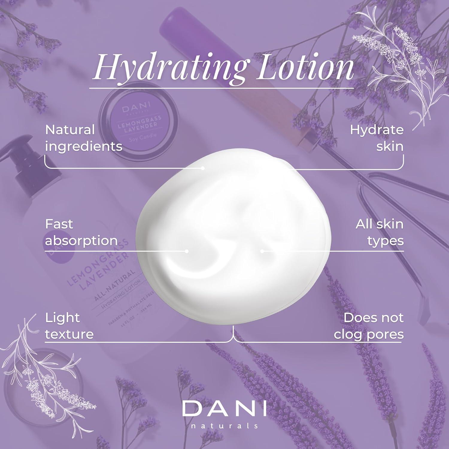 Loción Hidratante DANI Naturals 340g - Aroma Lavanda y Limón