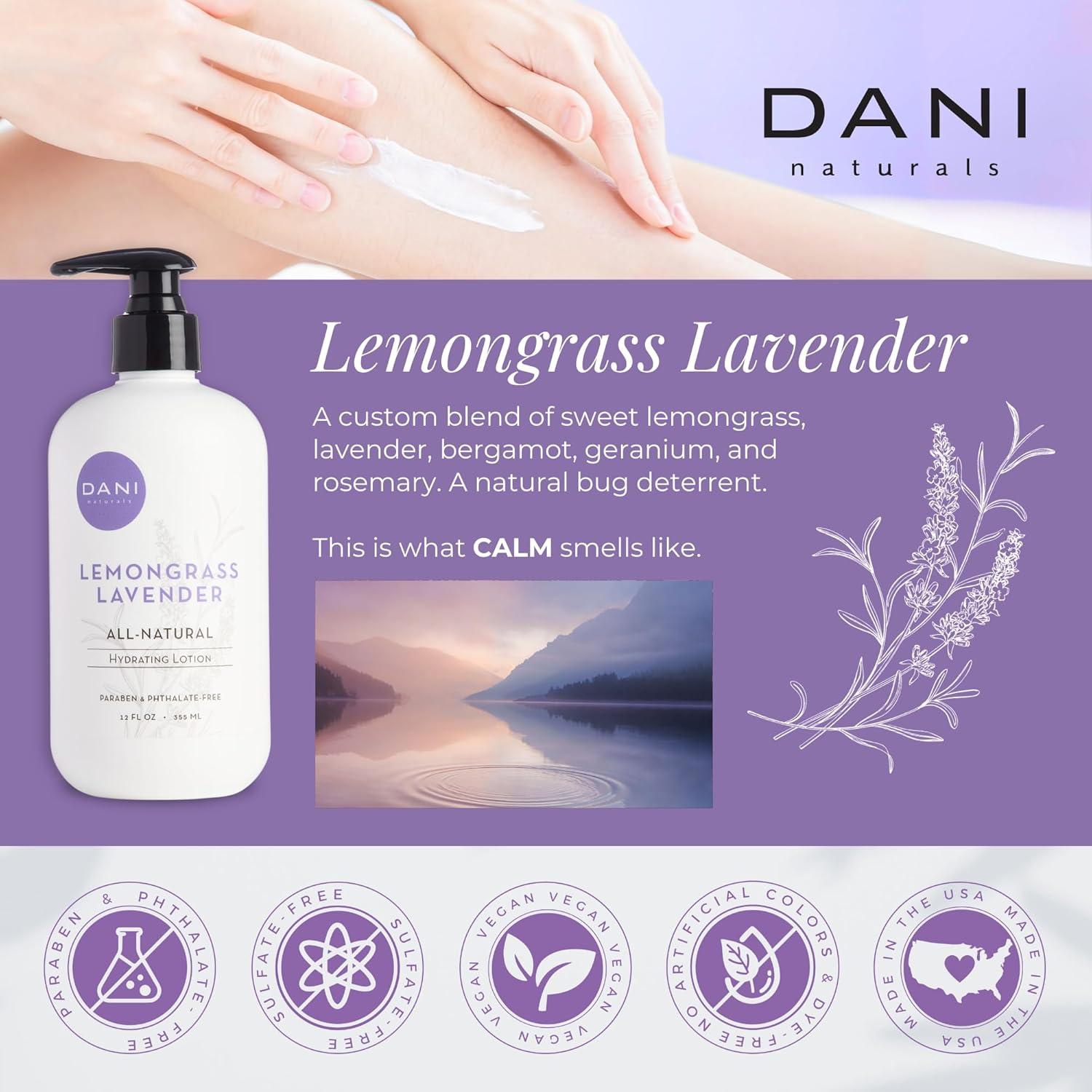 Loción Hidratante DANI Naturals 340g - Aroma Lavanda y Limón