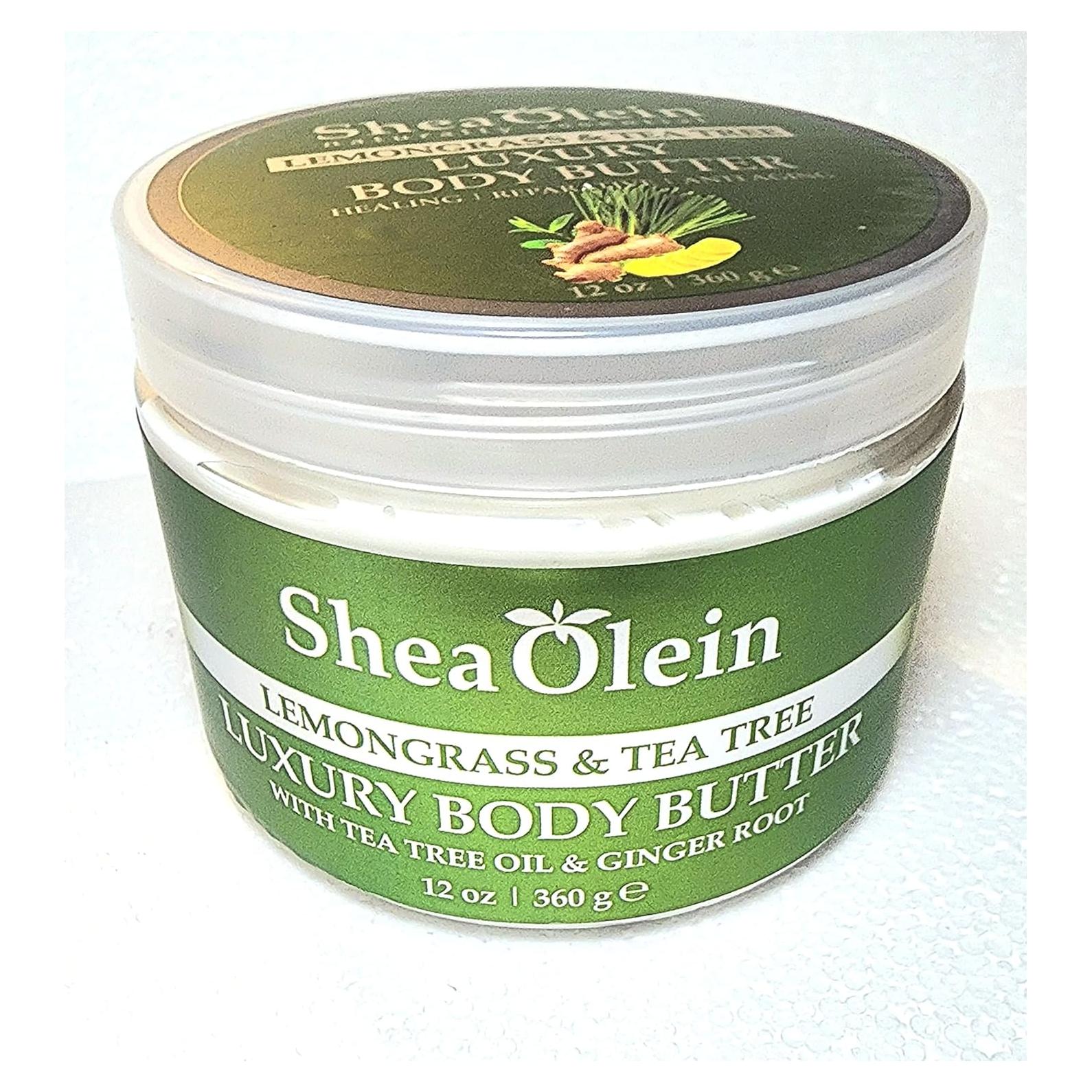 Manteca Corporal Orgánica Shea Olein 340g - Lemongrass y Árbol de Té