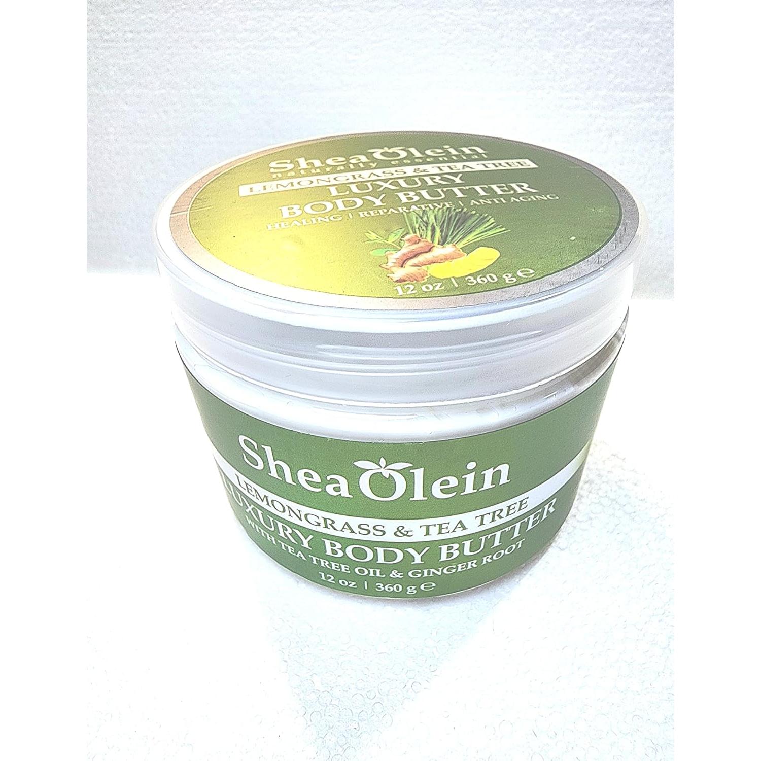 Manteca Corporal Orgánica Shea Olein 340g - Lemongrass y Árbol de Té