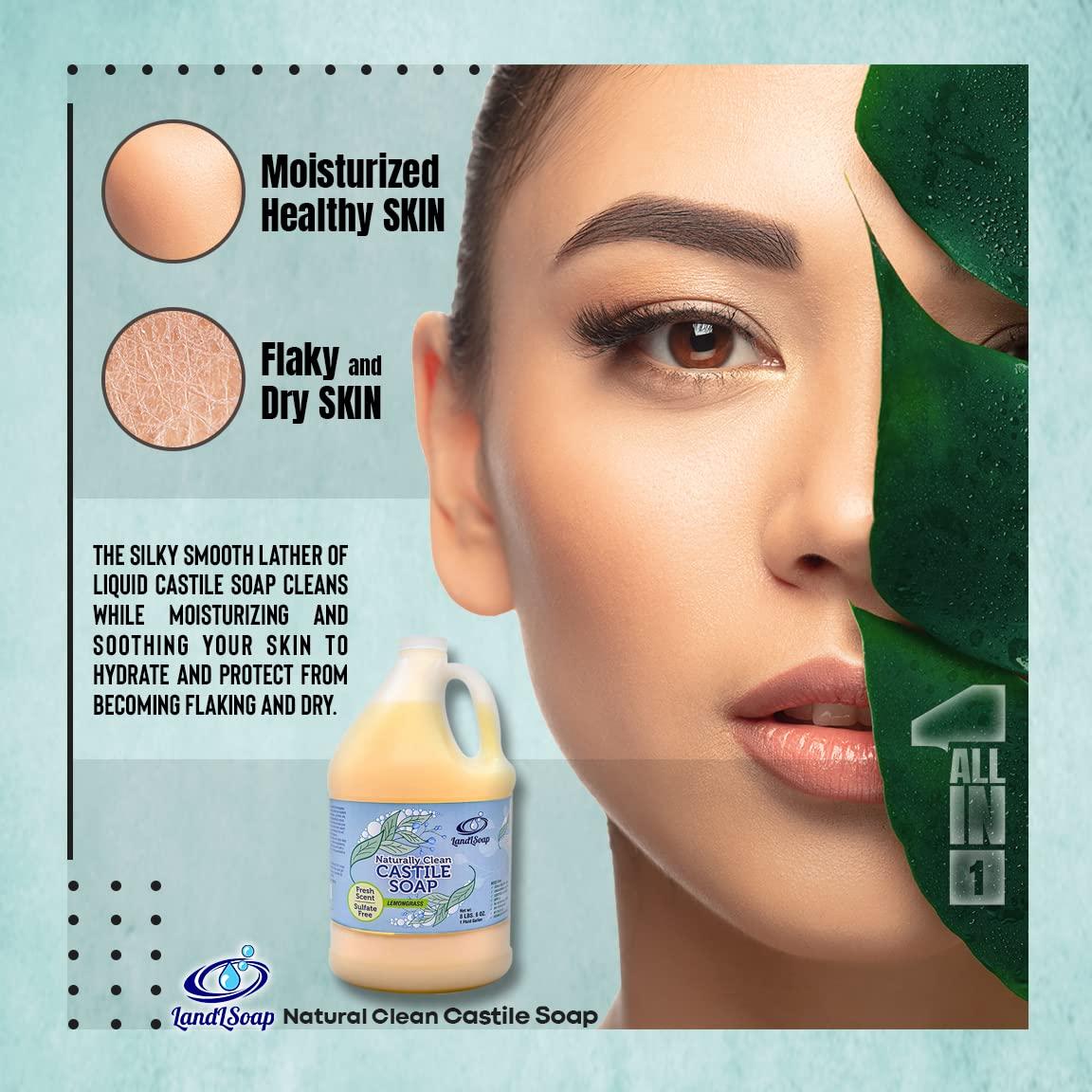 Jabón Líquido de Castile Puro Limon Grass 3.78L - Vegano