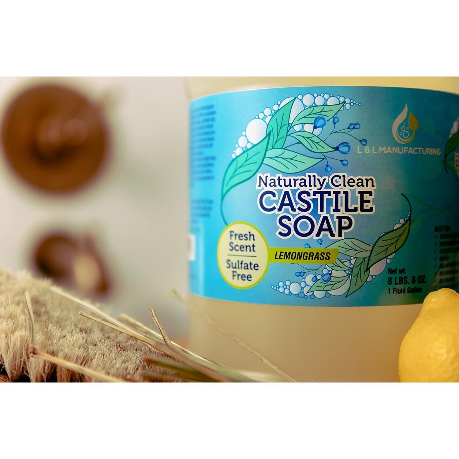 Jabón Líquido de Castile Puro Limon Grass 3.78L - Vegano