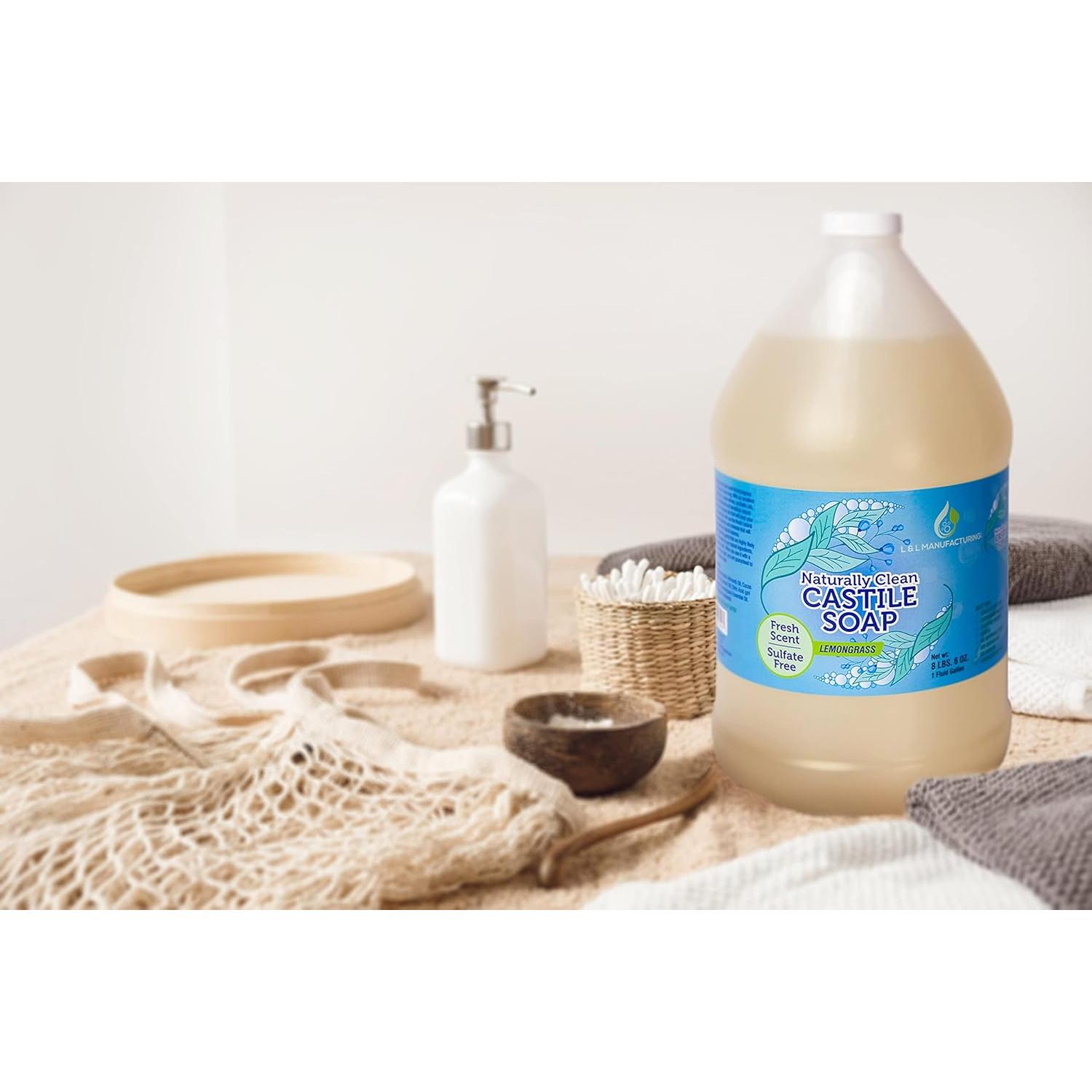 Jabón Líquido de Castile Puro Limon Grass 3.78L - Vegano