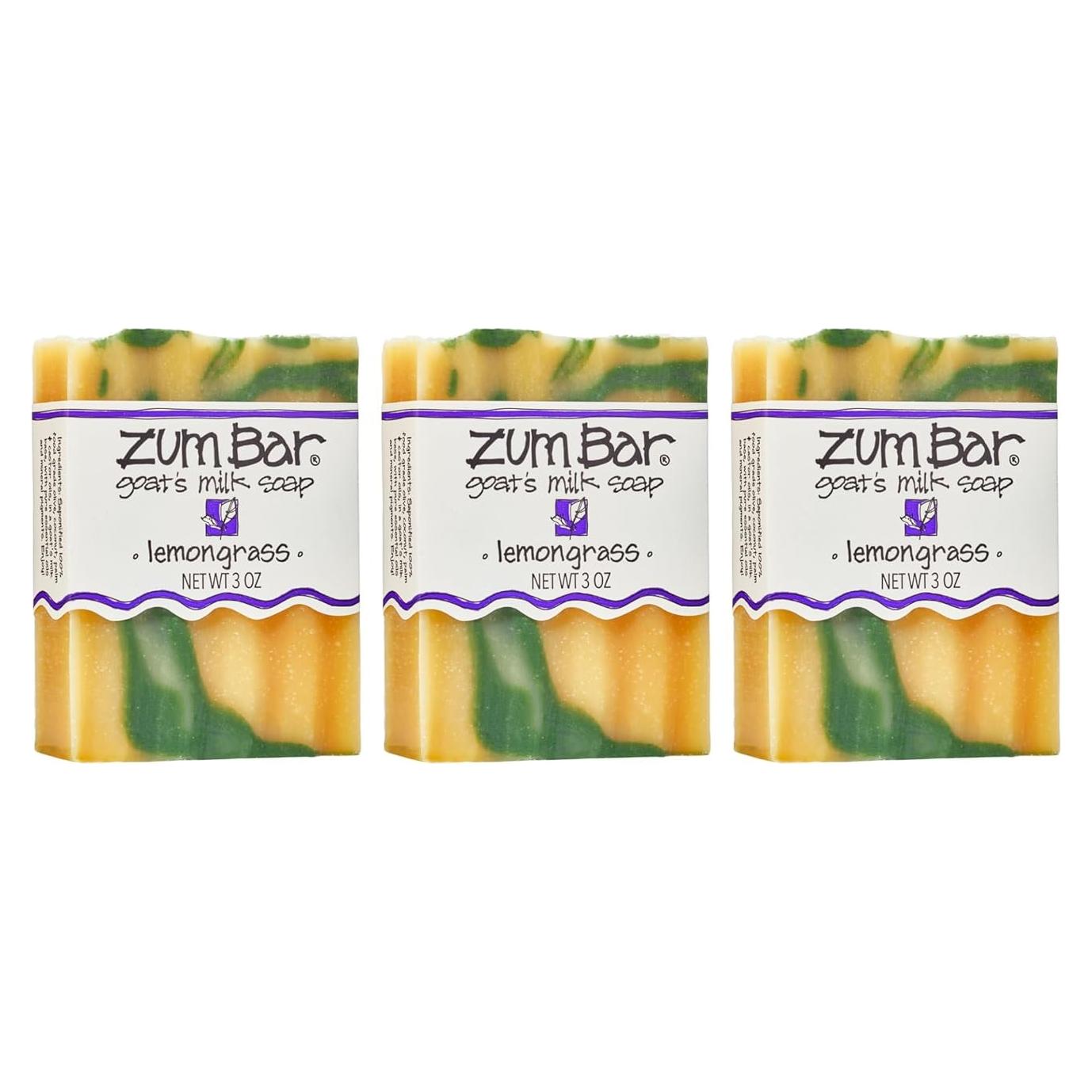 Jabón de Leche de Cabra Zum Indigo Wild - 85 g - Hierba de Limón (Paquete de 3)