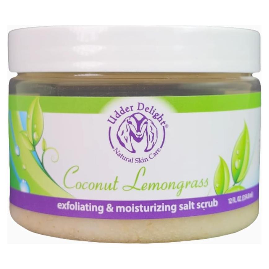 Exfoliante Corporal de Sal de Coco y Hierba de Limón Udder Delight 680g