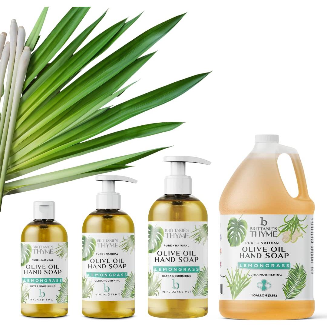 Jabón Líquido Vegano Brittanie 355 ml Hierba Limón Paquete 3