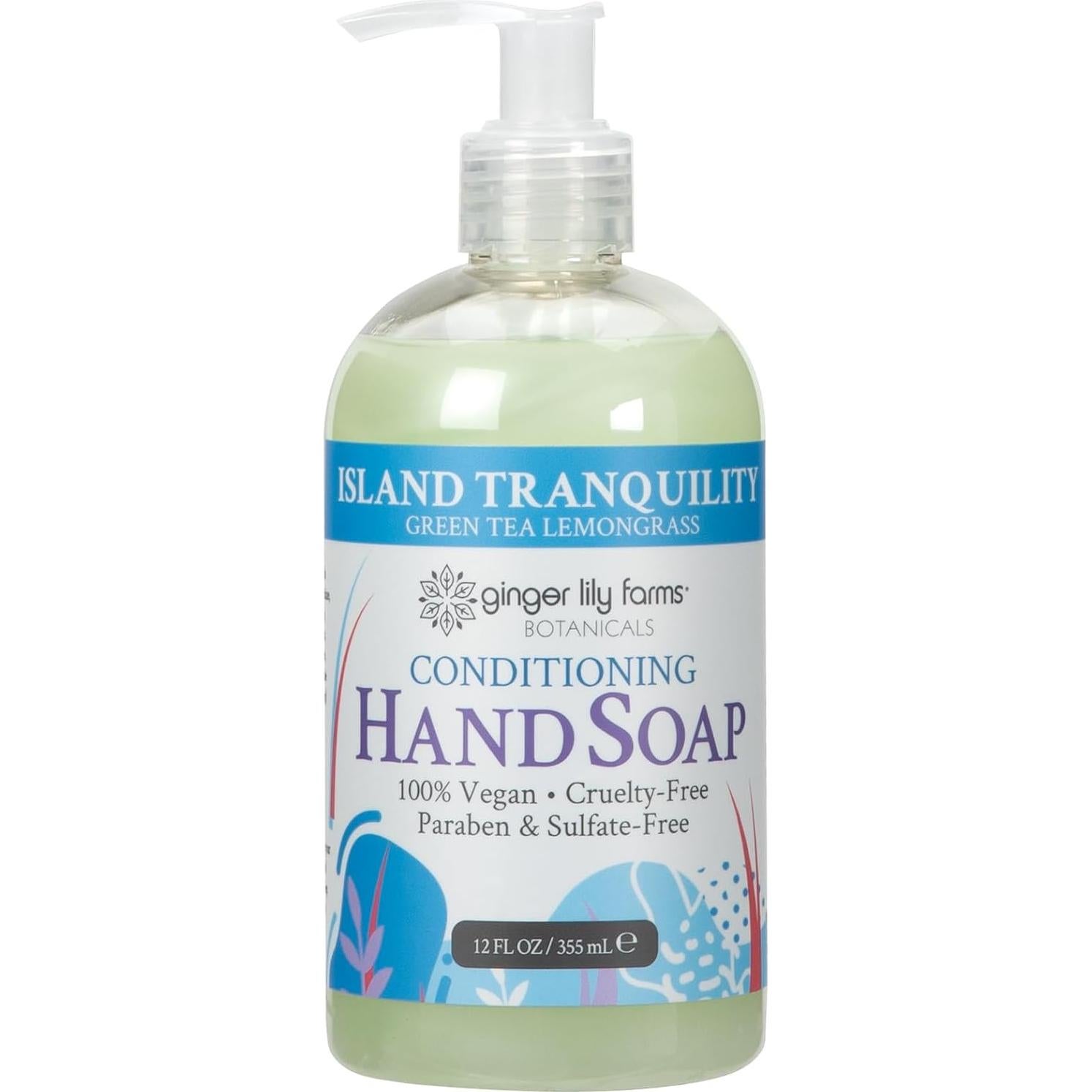 Jabón de Manos Líquido Acondicionador Ginger Lily 340g - Té Verde