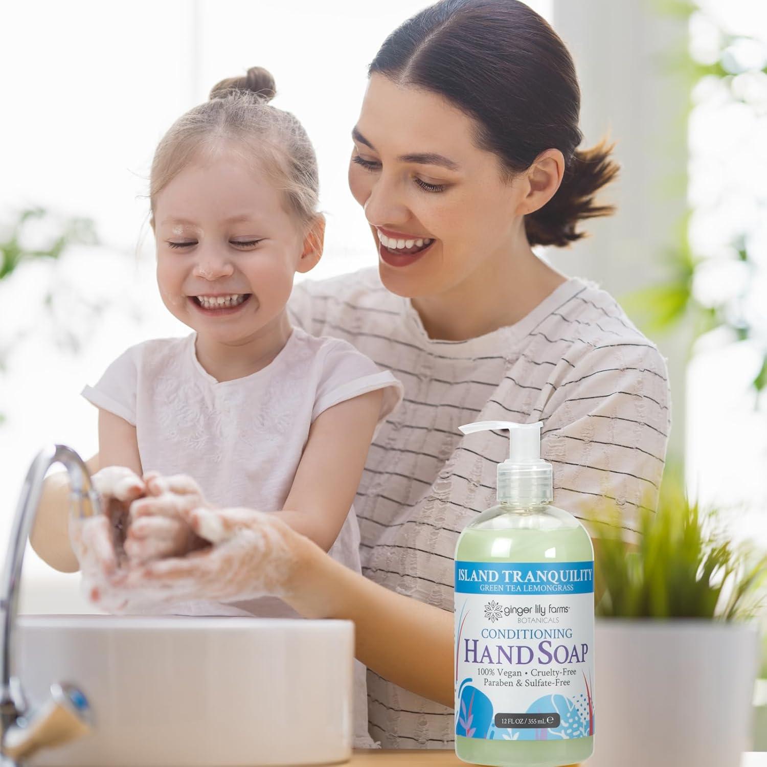 Jabón de Manos Líquido Acondicionador Ginger Lily 340g - Té Verde