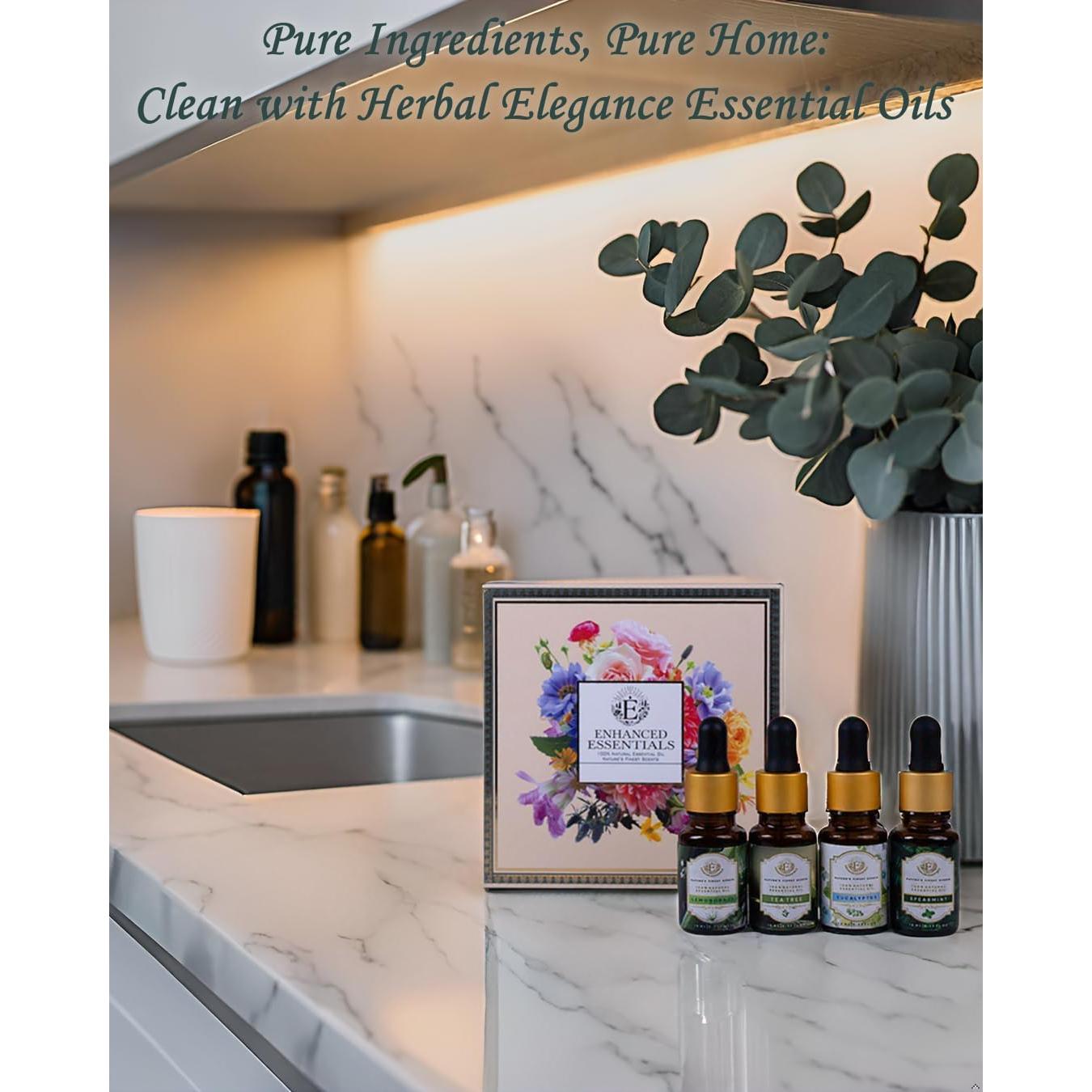 Set de Aceites Esenciales Elegancia Herbal - 4 x 10 ml