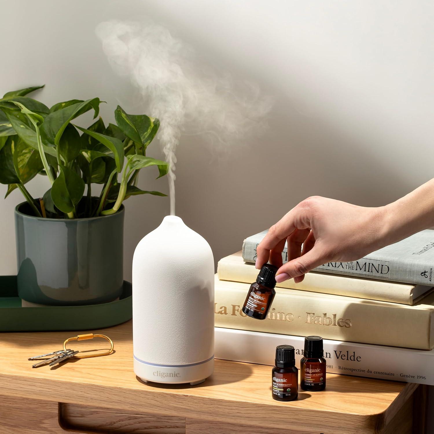 Set de Aceites Esenciales Orgánicos Cliganic - 6 Piezas 5ml