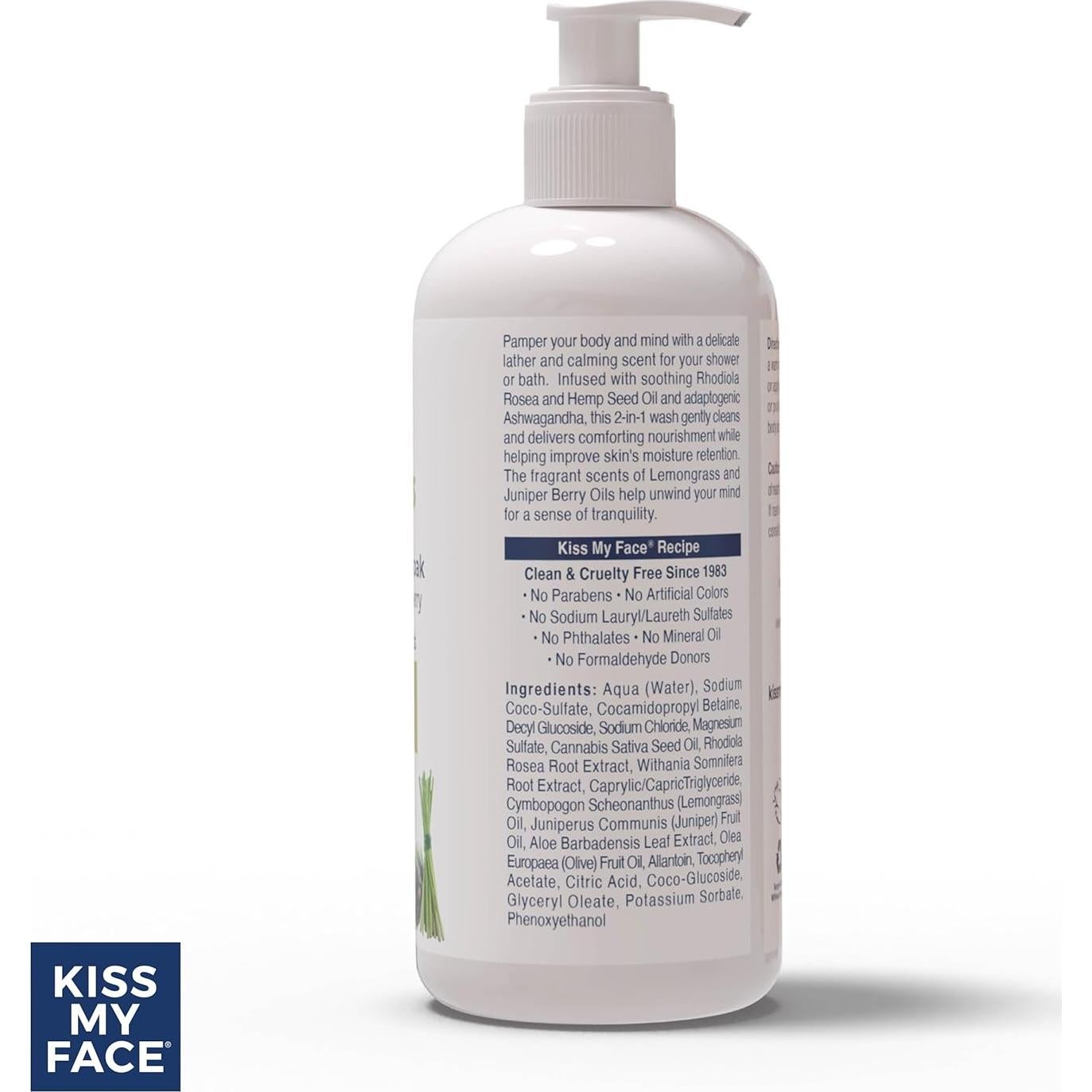 Gel de Ducha y Baño 2 en 1 Kiss My Face 473 ml - Vegano