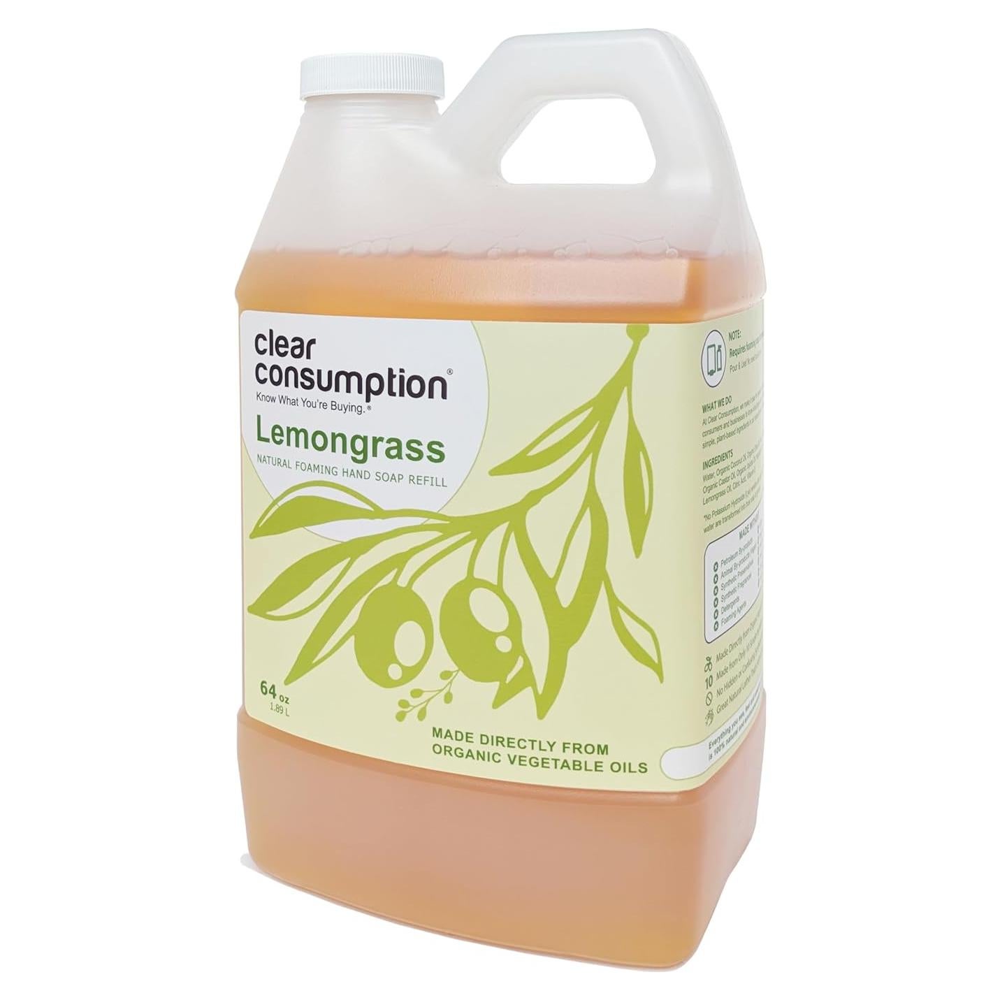 Jabón de Manos Espumoso Natural Clear Consumption 1.89L