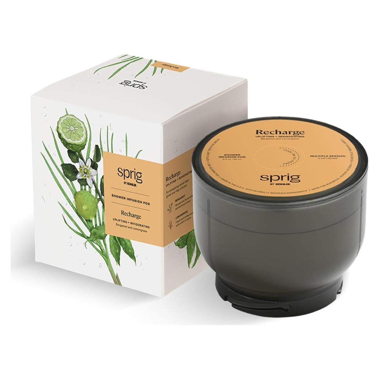 Pód de Infusión para Ducha KOHLER Bergamota y Hierba Limón - Recarga 8 Usos