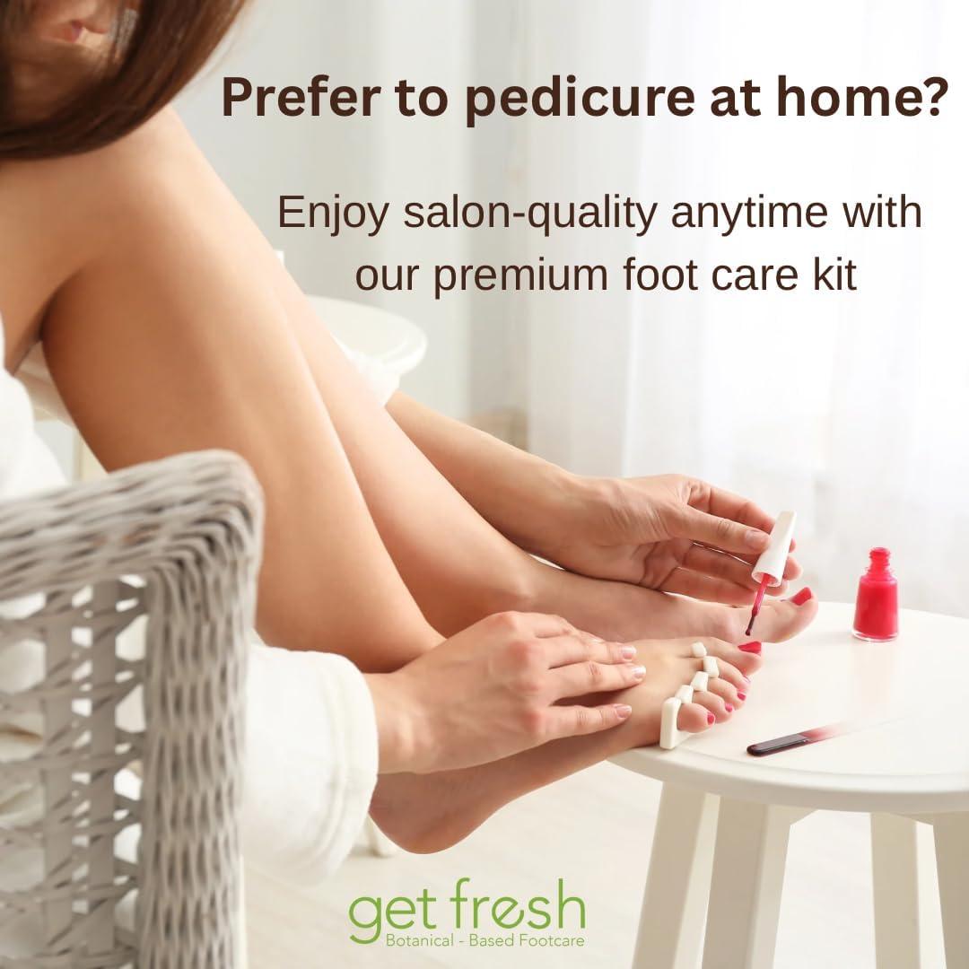 Kit de Cuidado de Pies Get Fresh 3 Pasos con Aroma a Hierba Limón