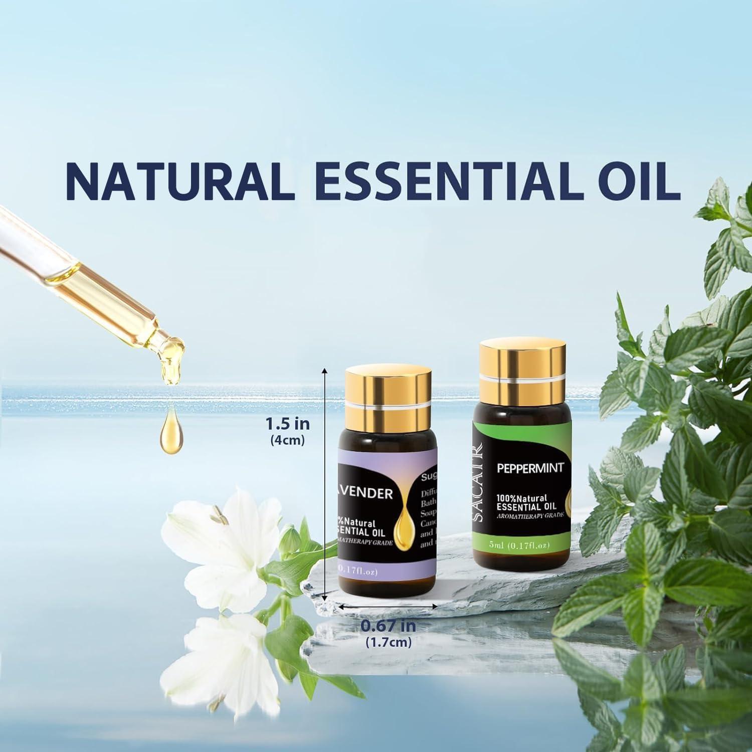 Set de Aceites Esenciales SACATR - 12 x 5ML Aromaterapia