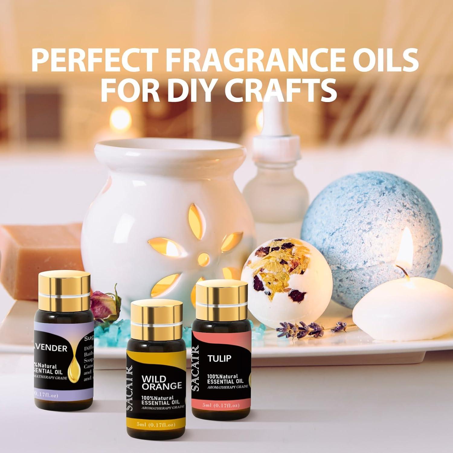 Set de Aceites Esenciales SACATR - 12 x 5ML Aromaterapia