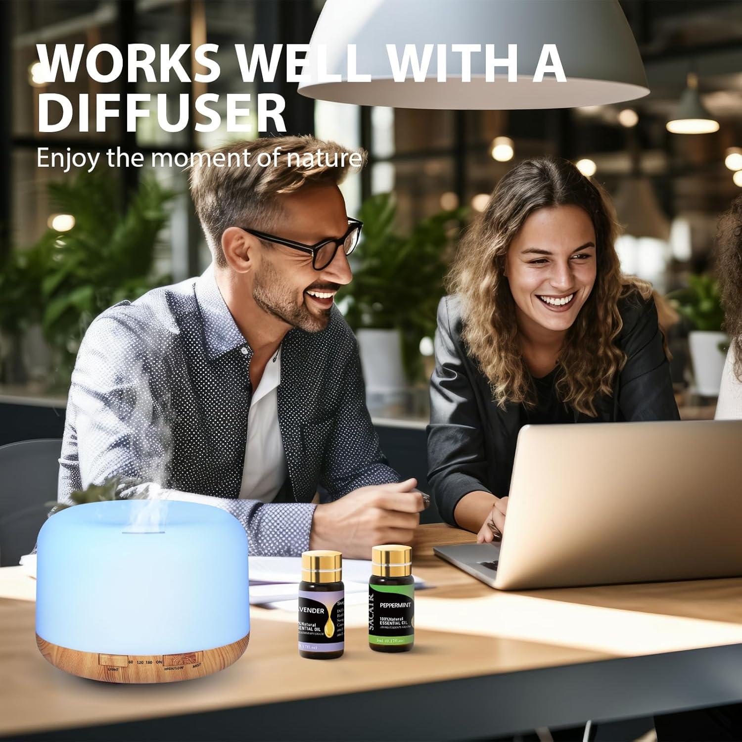 Set de Aceites Esenciales SACATR - 12 x 5ML Aromaterapia