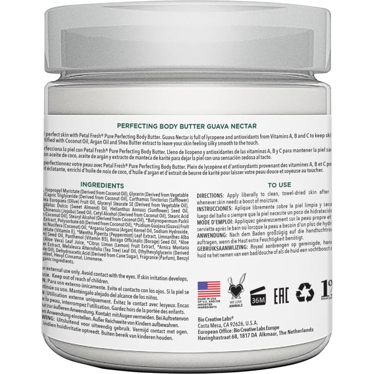 Manteca Corporal Vegana Petal Fresh Nectar de Guayaba 236 g