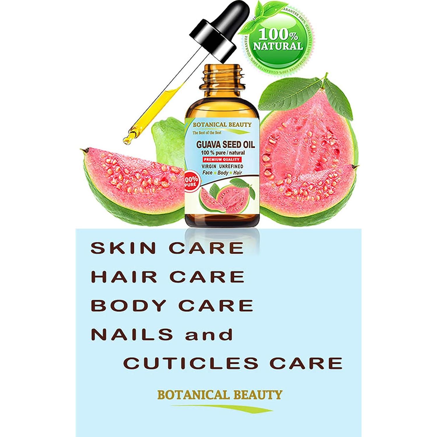 Aceite de Semilla de Guayaba 100% Puro Virgen 15 ml Antienvejecimiento