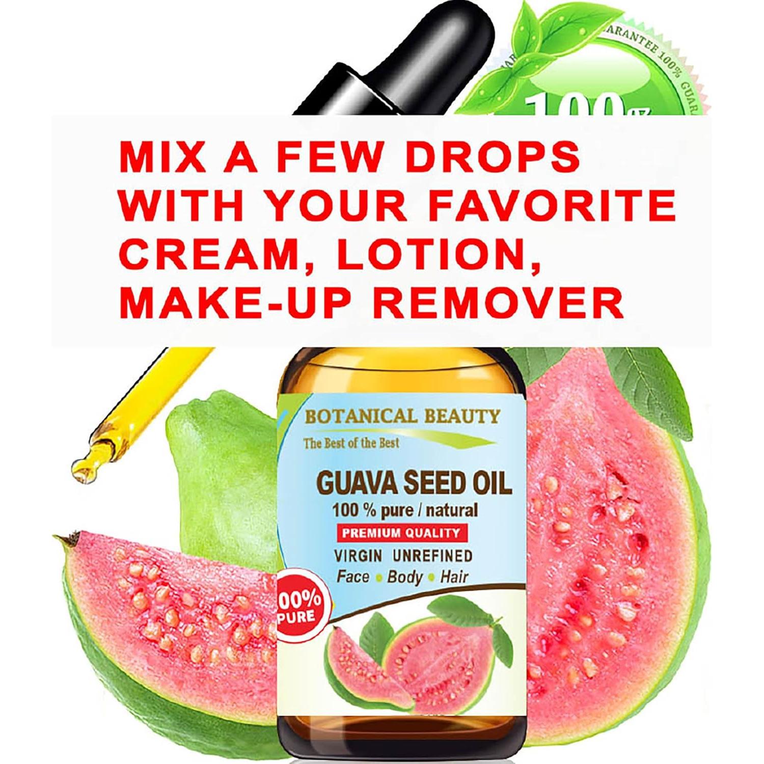 Aceite de Semilla de Guayaba 100% Puro Virgen 15 ml Antienvejecimiento