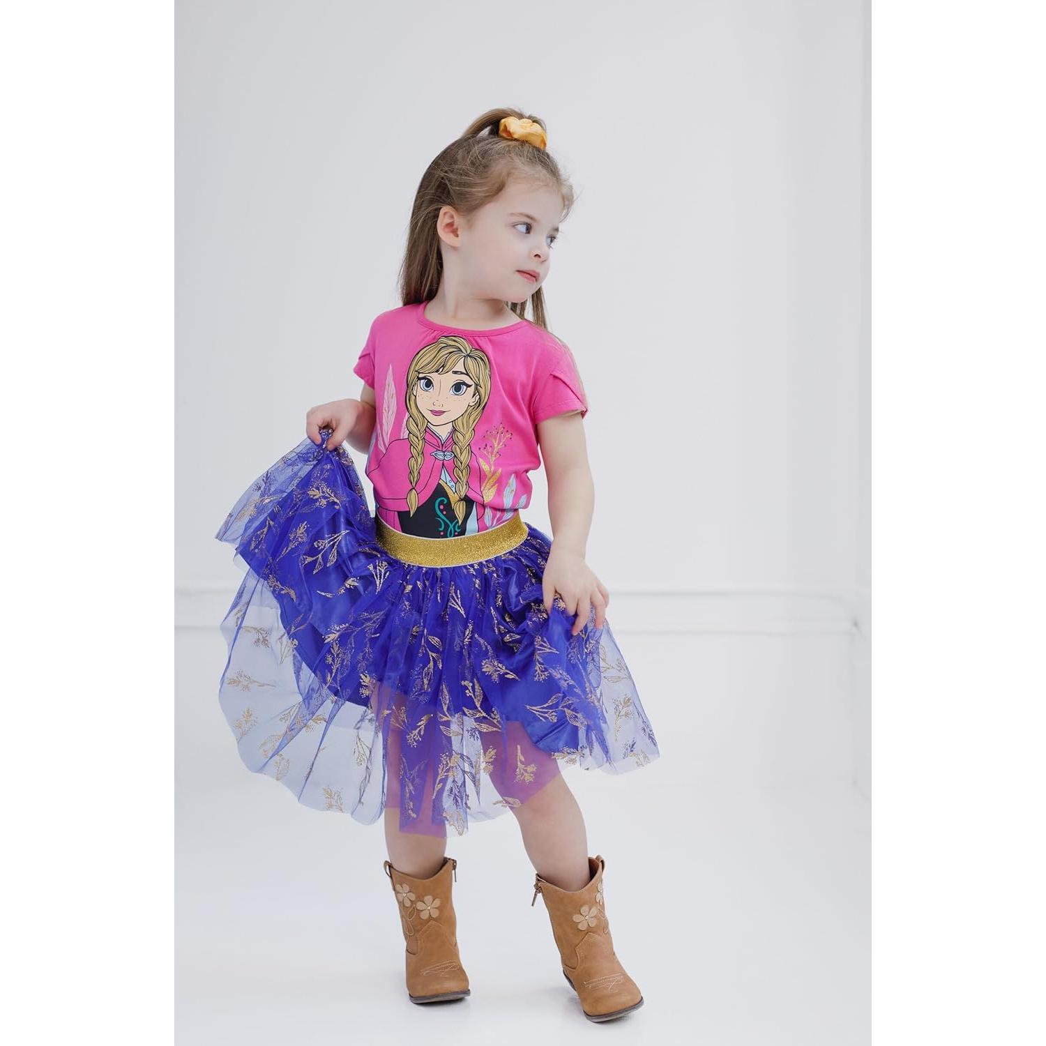 Conjunto Moana Disney 3 Piezas Niña Falda y Scrunchie