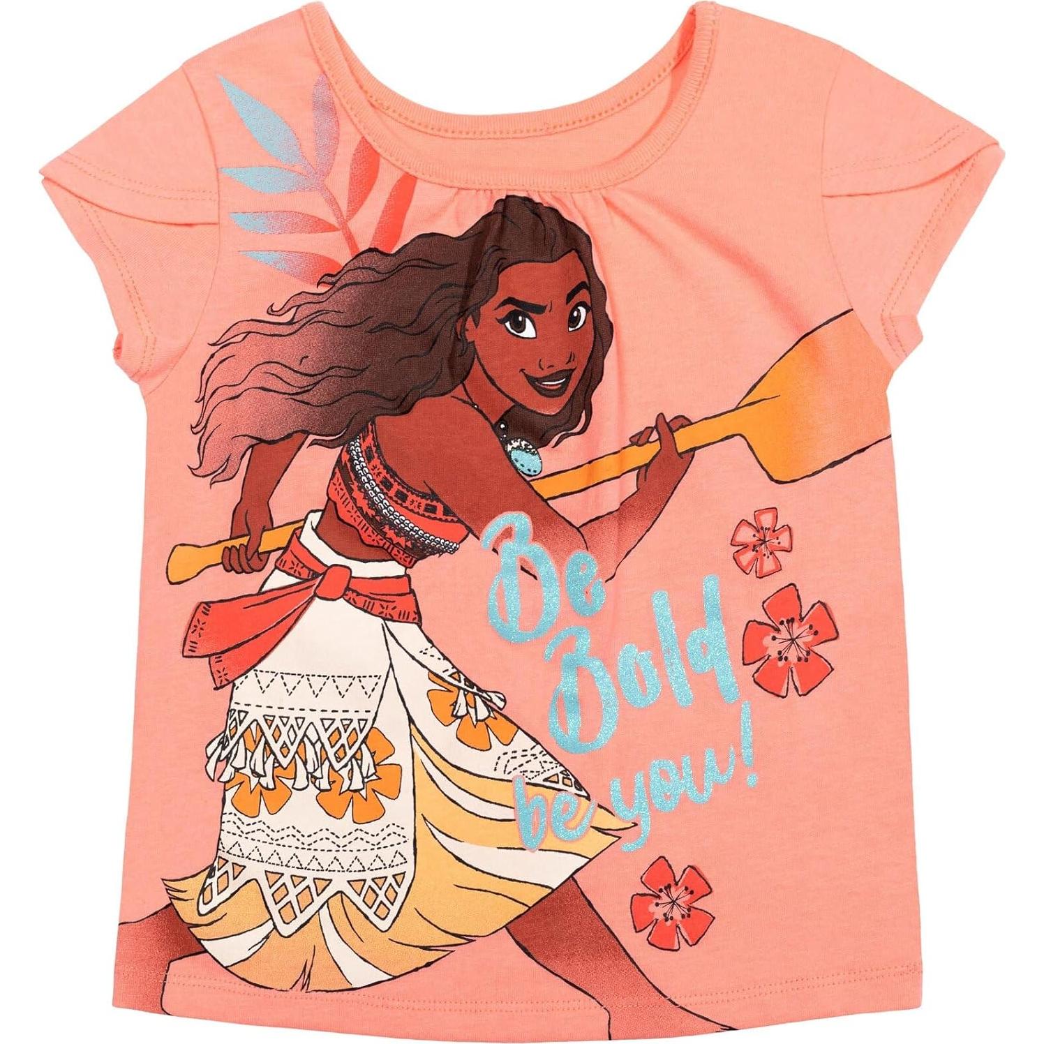 Conjunto Moana Disney 3 piezas para niñas - Camiseta y falda