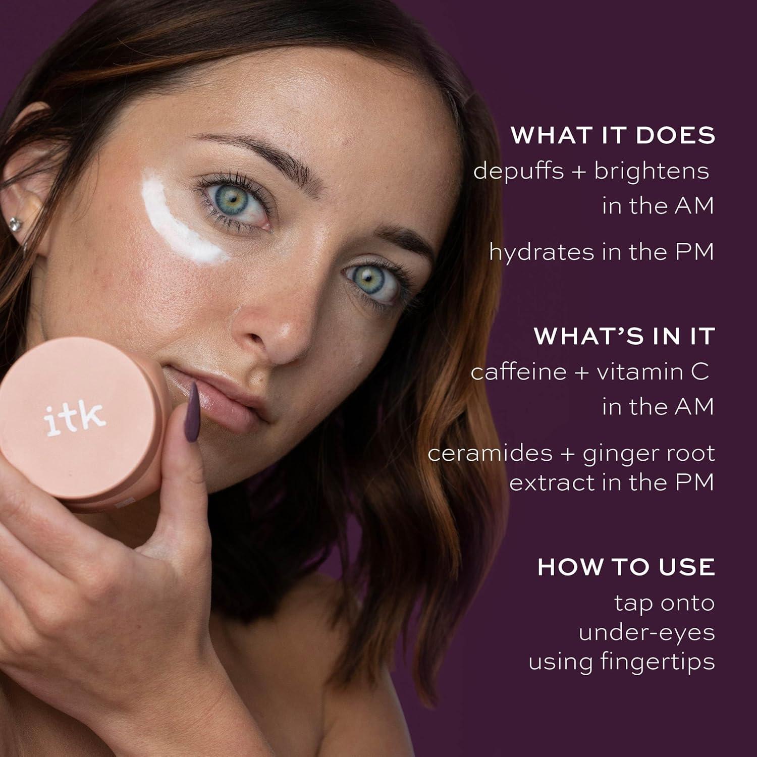 Dúo Crema Contorno Ojos ITK Skincare Día Noche Vitamina C