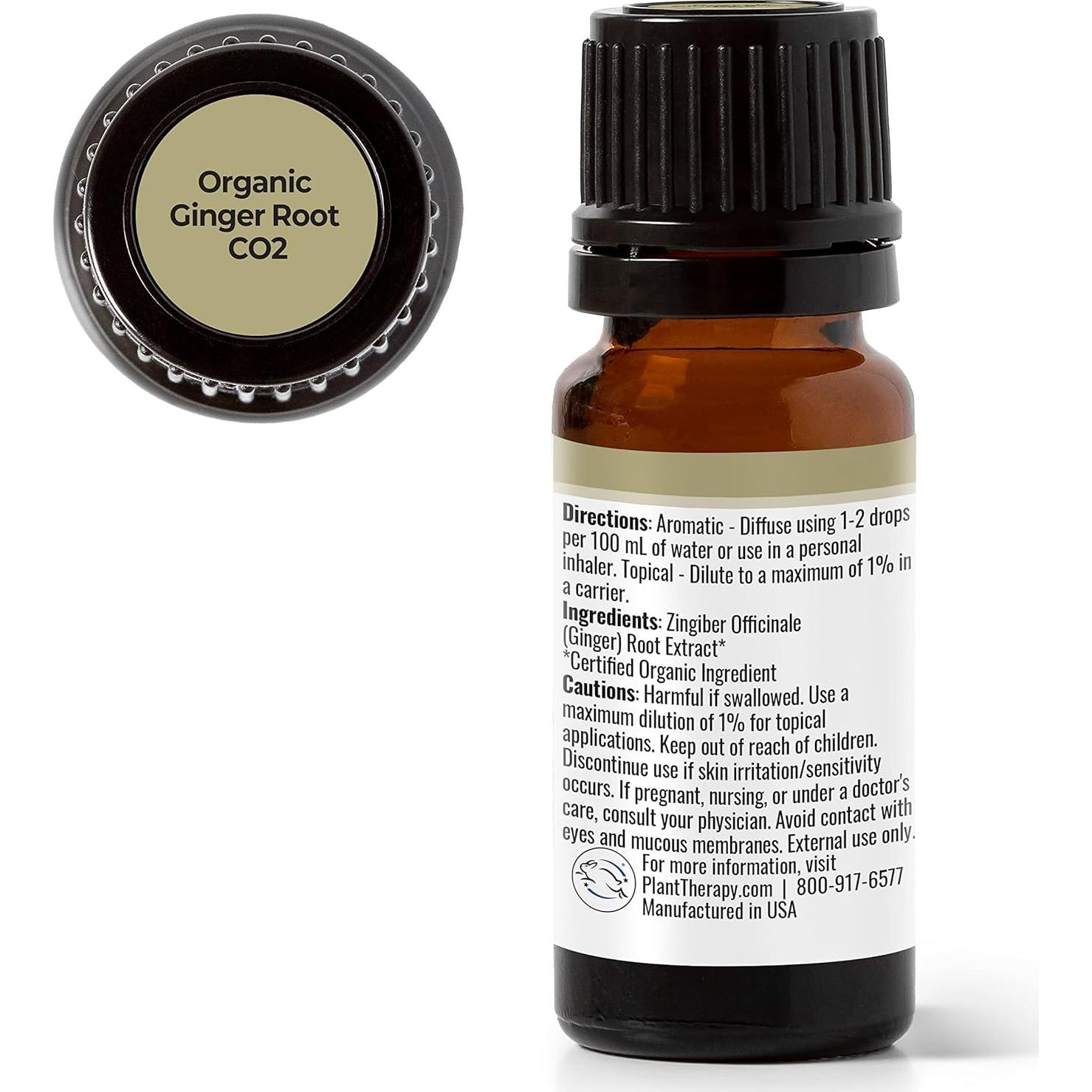 Aceite Esencial de Jengibre CO2 Orgánico 10 mL - Plant Therapy