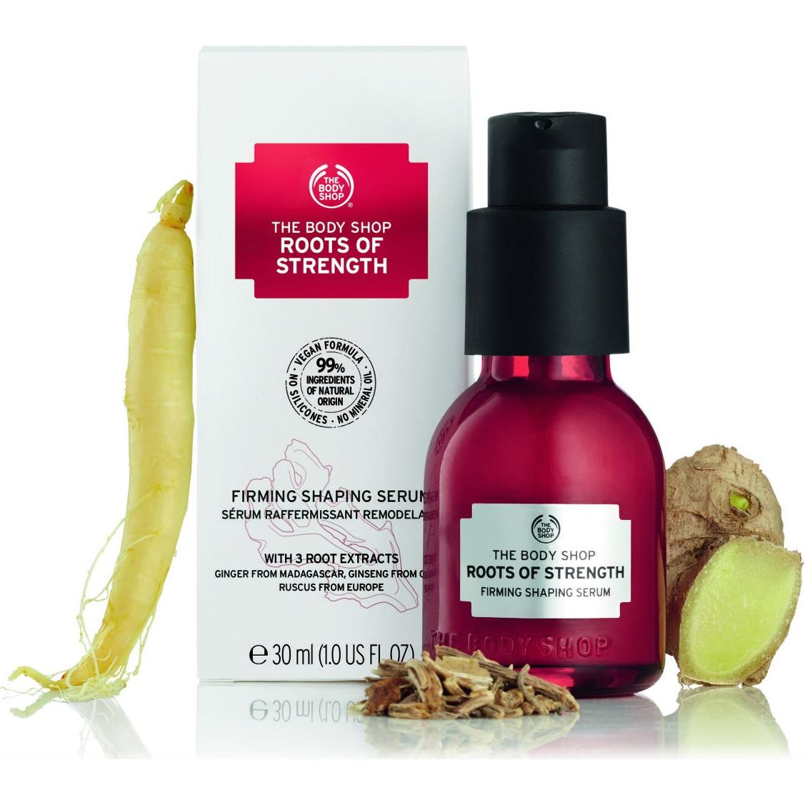 Suero Reafirmante Facial The Body Shop Raíces de Fuerza 30ml