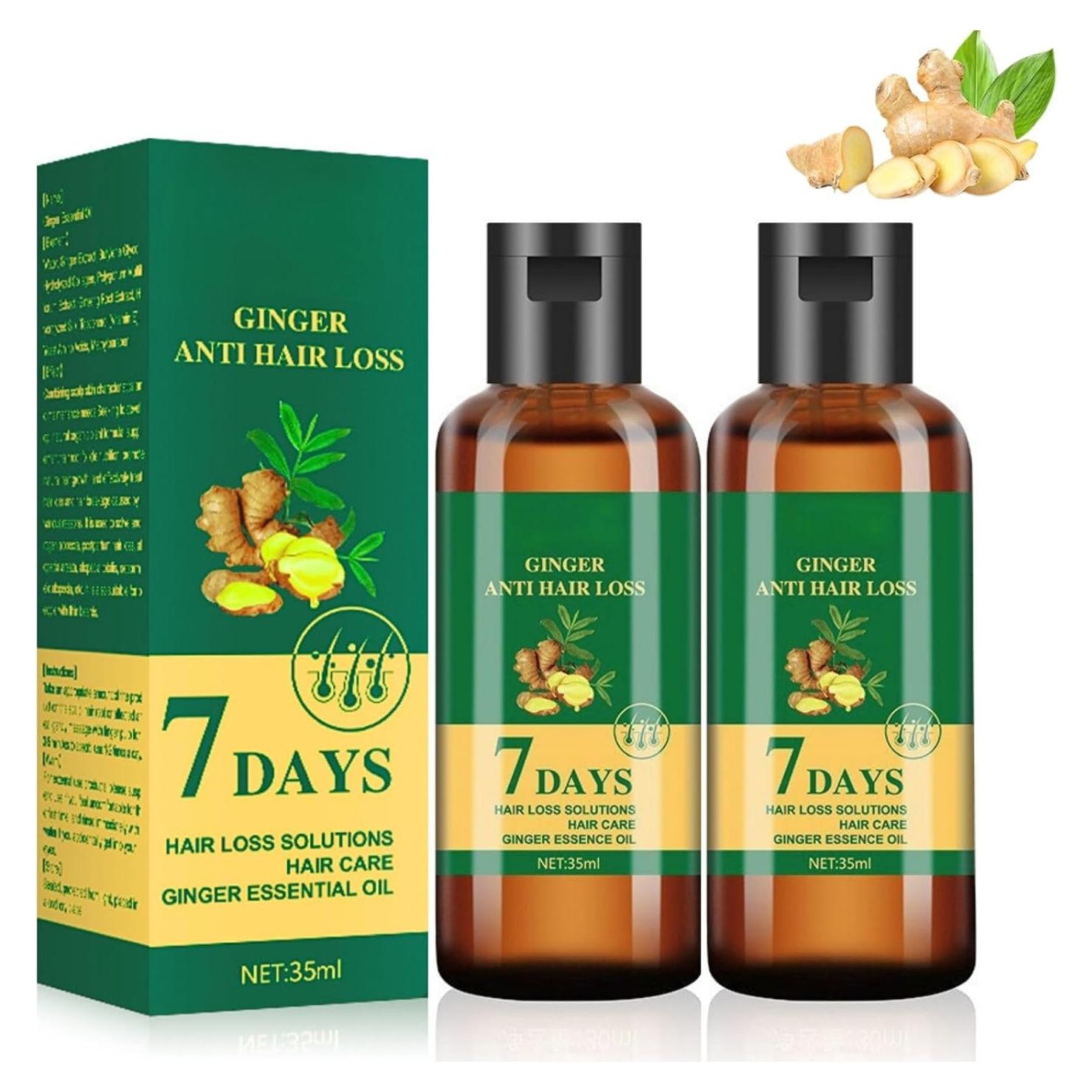 Aceite de Jengibre Lidoria 2PCS 35ml Anti Caída Cabello