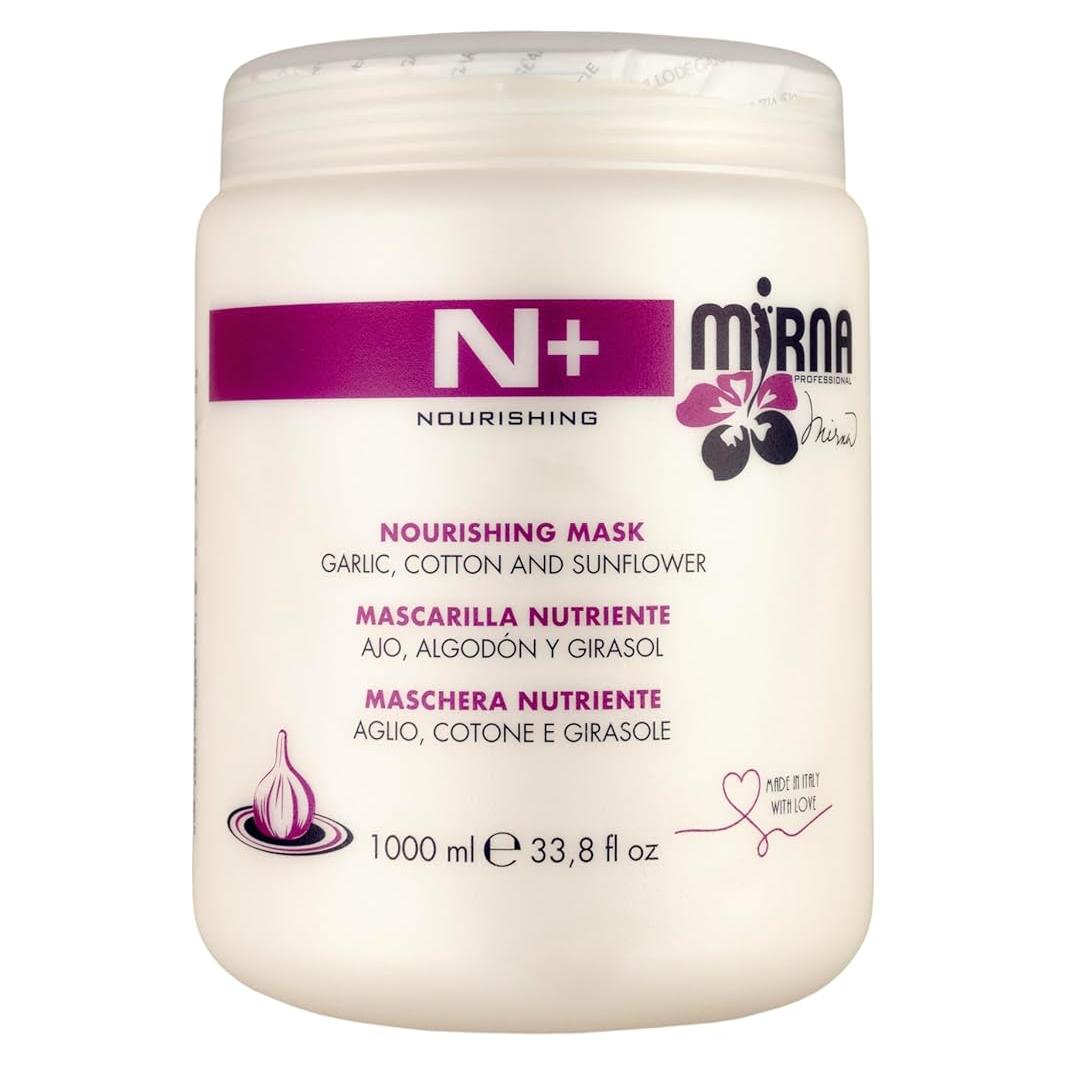 Mascarilla Nutritiva Mirna Professional N+ 1000ml con Ajo y Girasol