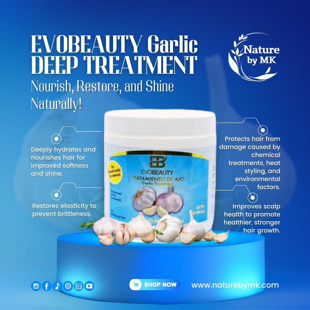 Kit de Cuidado del Cabello EvoBeauty con Ajo - Hidratación y Brillo
