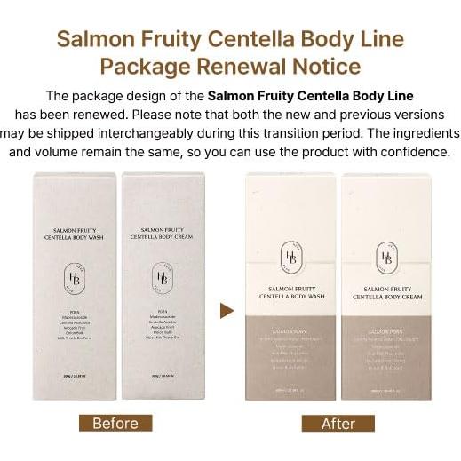 Crema Corporal Centella Frutal Salmón 358g - Piel Sensible