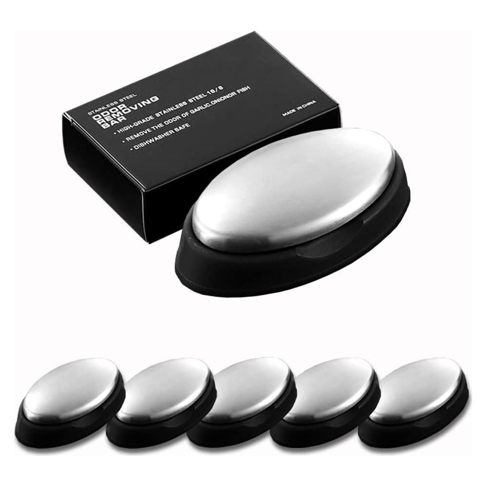 5 Paquetes de Jabón de Acero Inoxidable WondMall - Elimina Olores