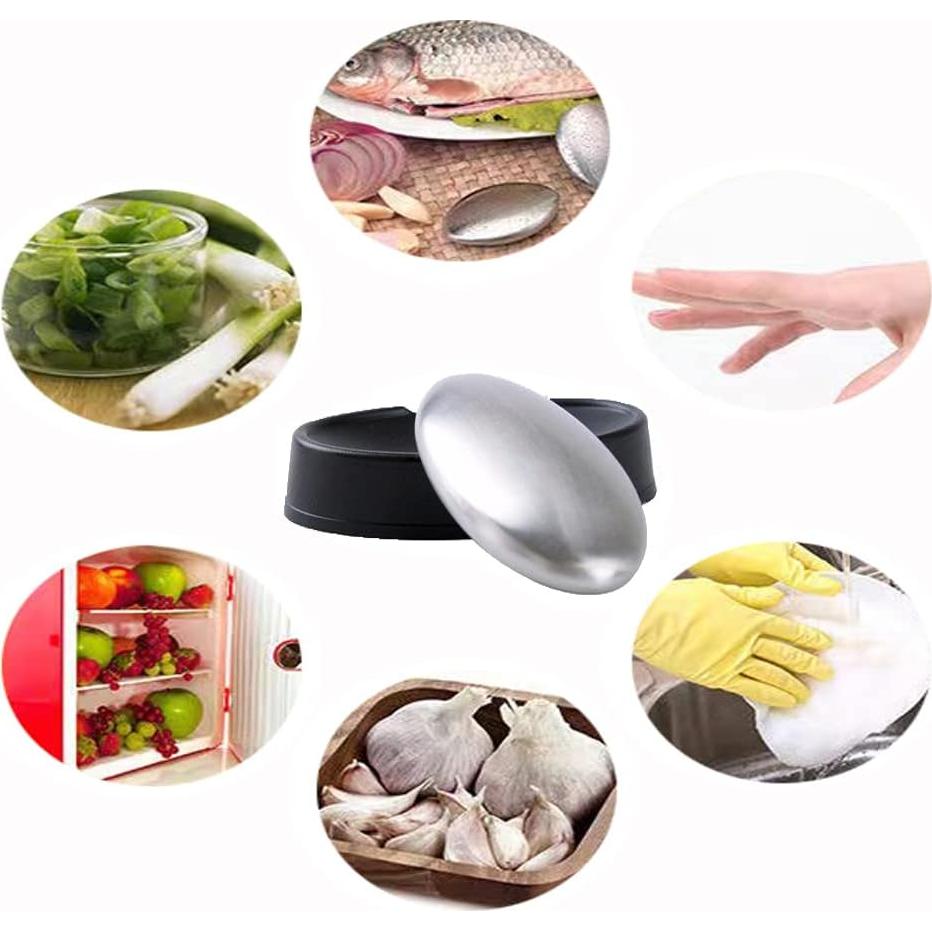 5 Paquetes de Jabón de Acero Inoxidable WondMall - Elimina Olores