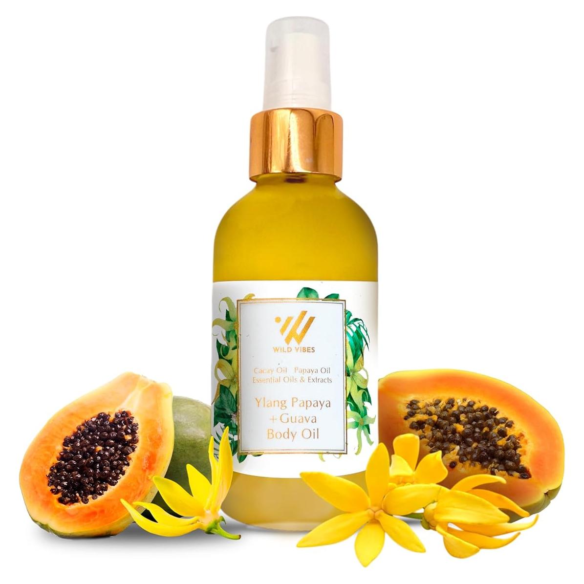 Aceite Corporal Orgánico Wild Vibes 118 ml Ylang Papaya Guayaba