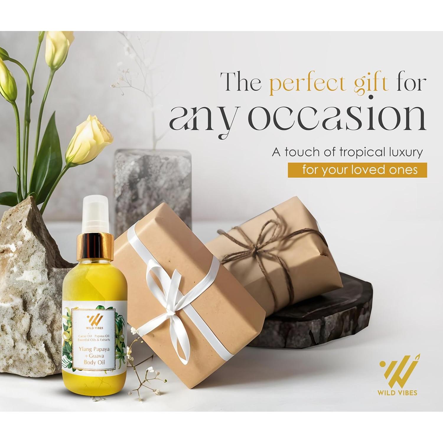 Aceite Corporal Orgánico Wild Vibes 118 ml Ylang Papaya Guayaba