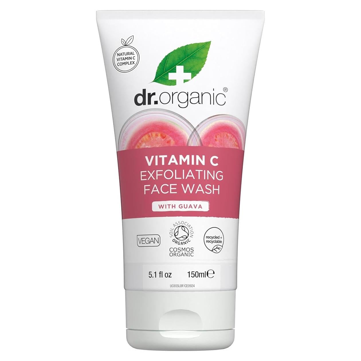 Lavado Facial Exfoliante Dr. Organic 150 mL Vitamina C Orgánico