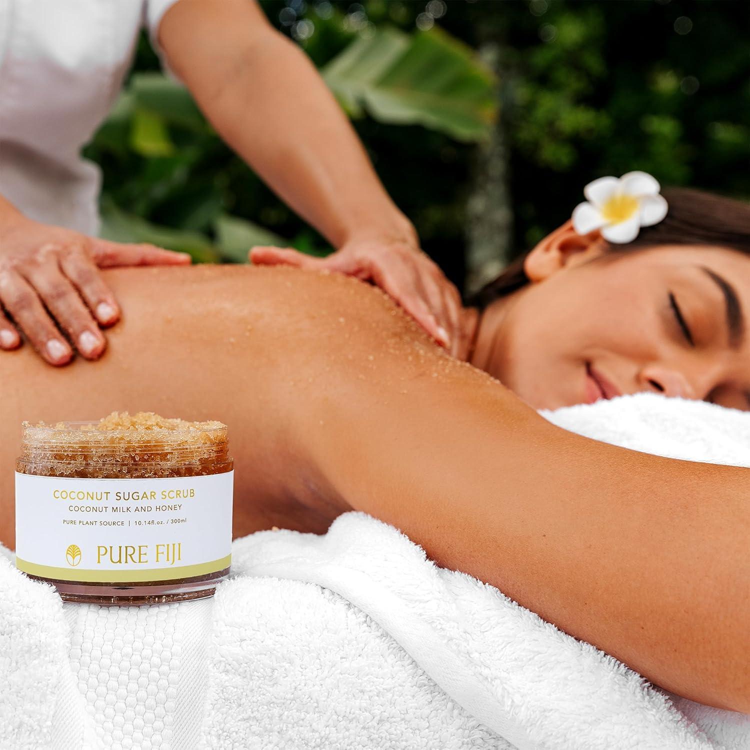 Exfoliante Corporal Pure Fiji Azúcar de Coco 300ml Leche de Coco y Miel