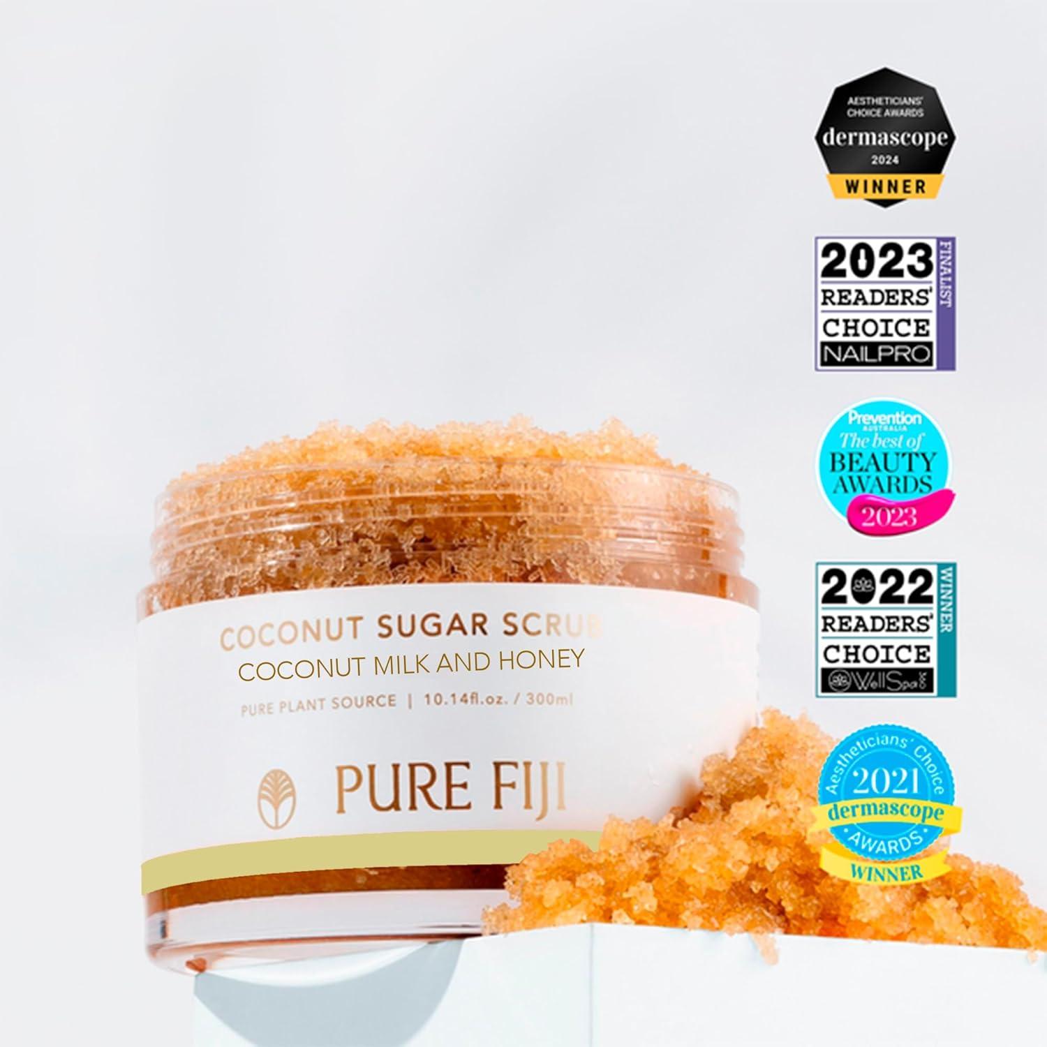 Exfoliante Corporal Pure Fiji Azúcar de Coco 300ml Leche de Coco y Miel