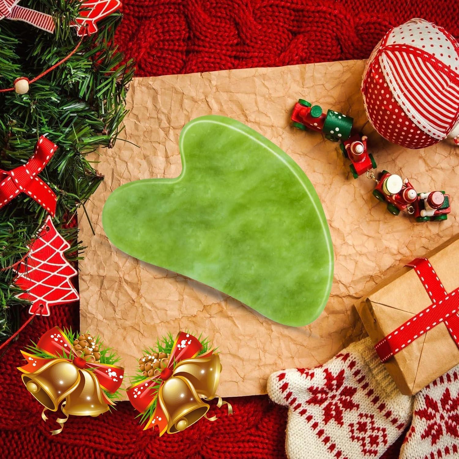 Herramienta Gua Sha Facial Disemot de Jade Natural Antienvejecimiento