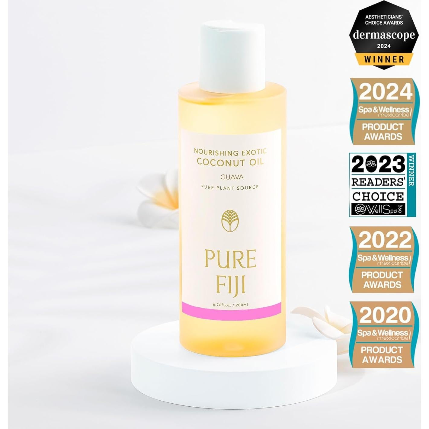 Aceite Corporal Nutritivo de Coco Puro Pure Fiji 230ml Guayaba