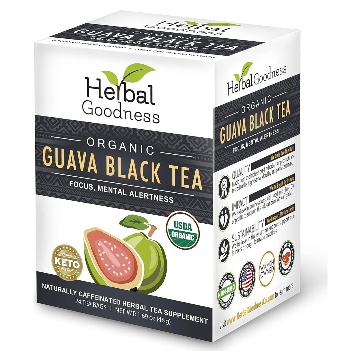 Té Negro de Guayaba Herbal Goodness - 24 Bolsitas 2g