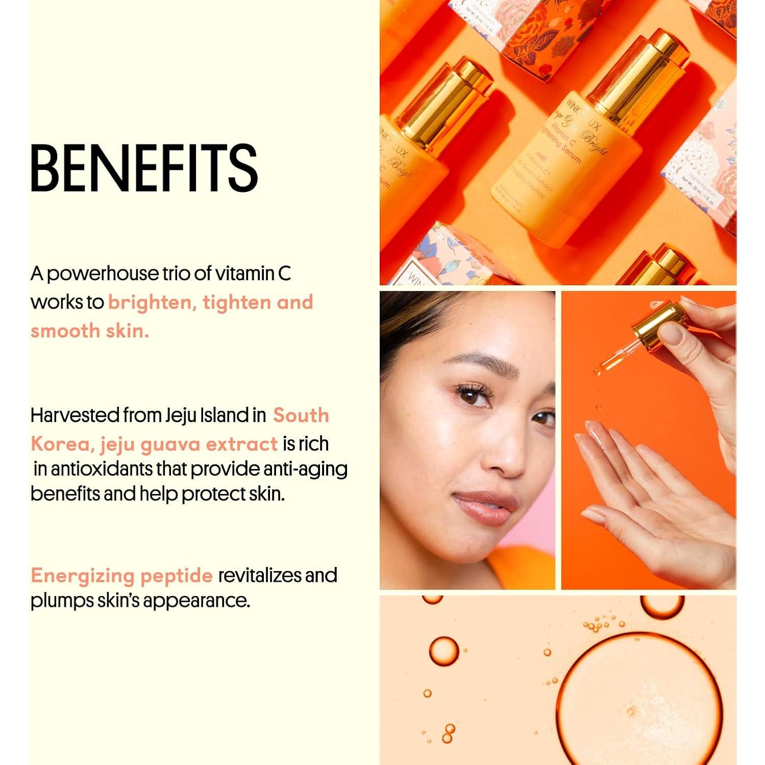 Suero Facial Winky Lux Vitamina C 68g - Iluminador Antienvejecimiento