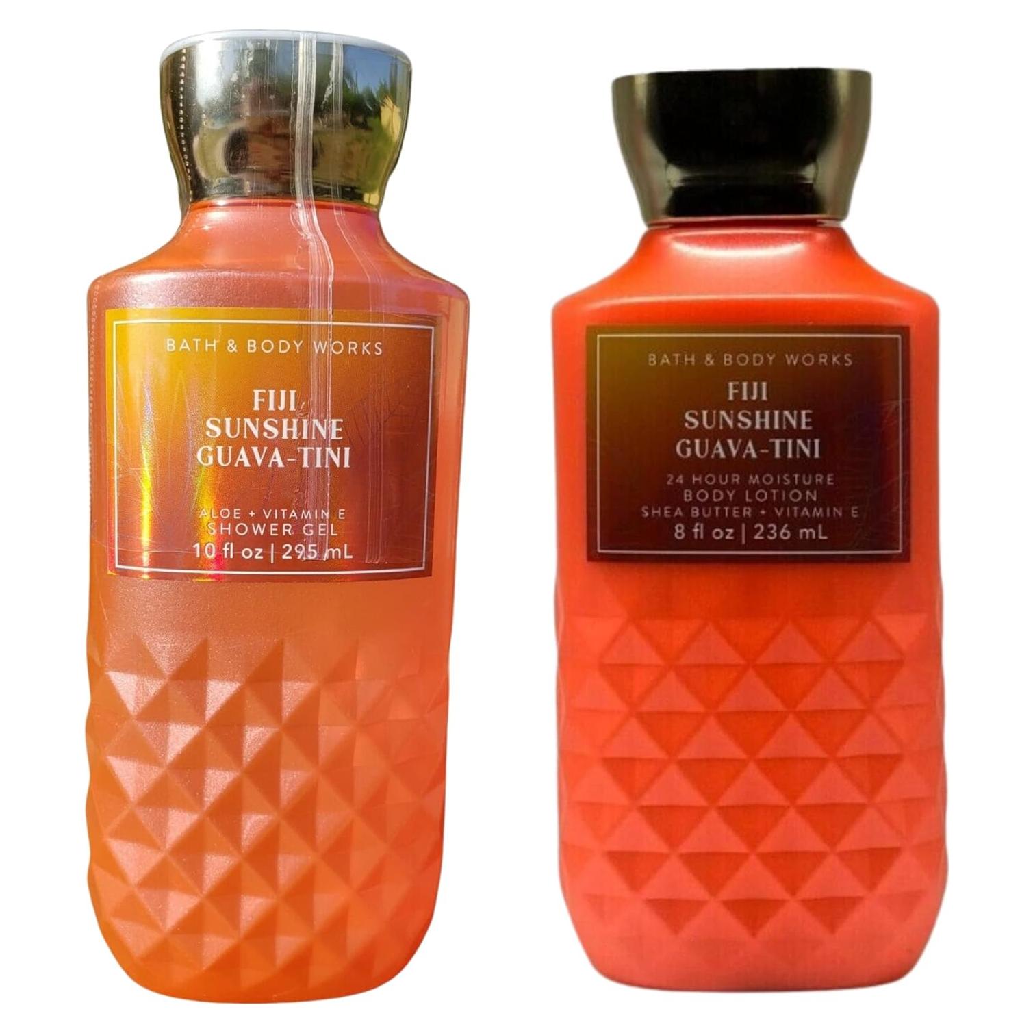 Juego de Regalo Bath and Body Works Guava-tini 10 oz Gel y 8 oz Loción