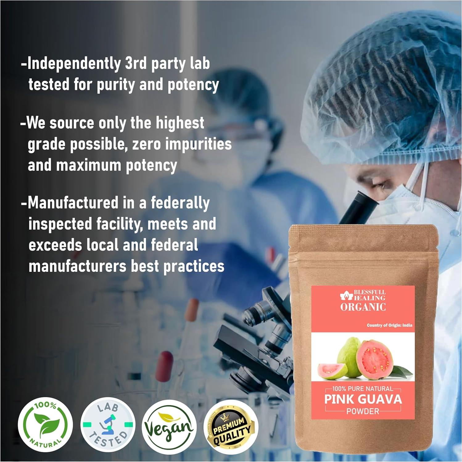 Polvo de Guayaba Rosa Orgánico Blessfull Healing 200g